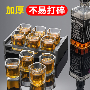 4.9元包邮象扣 白酒杯 家用套装65ml*6只装