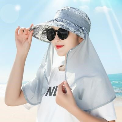 迪拜旅游长袍头巾遮脸大沿帽子紫外线面纱女夏百搭遮阳|ruв категории Аксессуары, шляпа - от Buy2taobao.com для оказания профессиональной услуги покупки агента Taobao