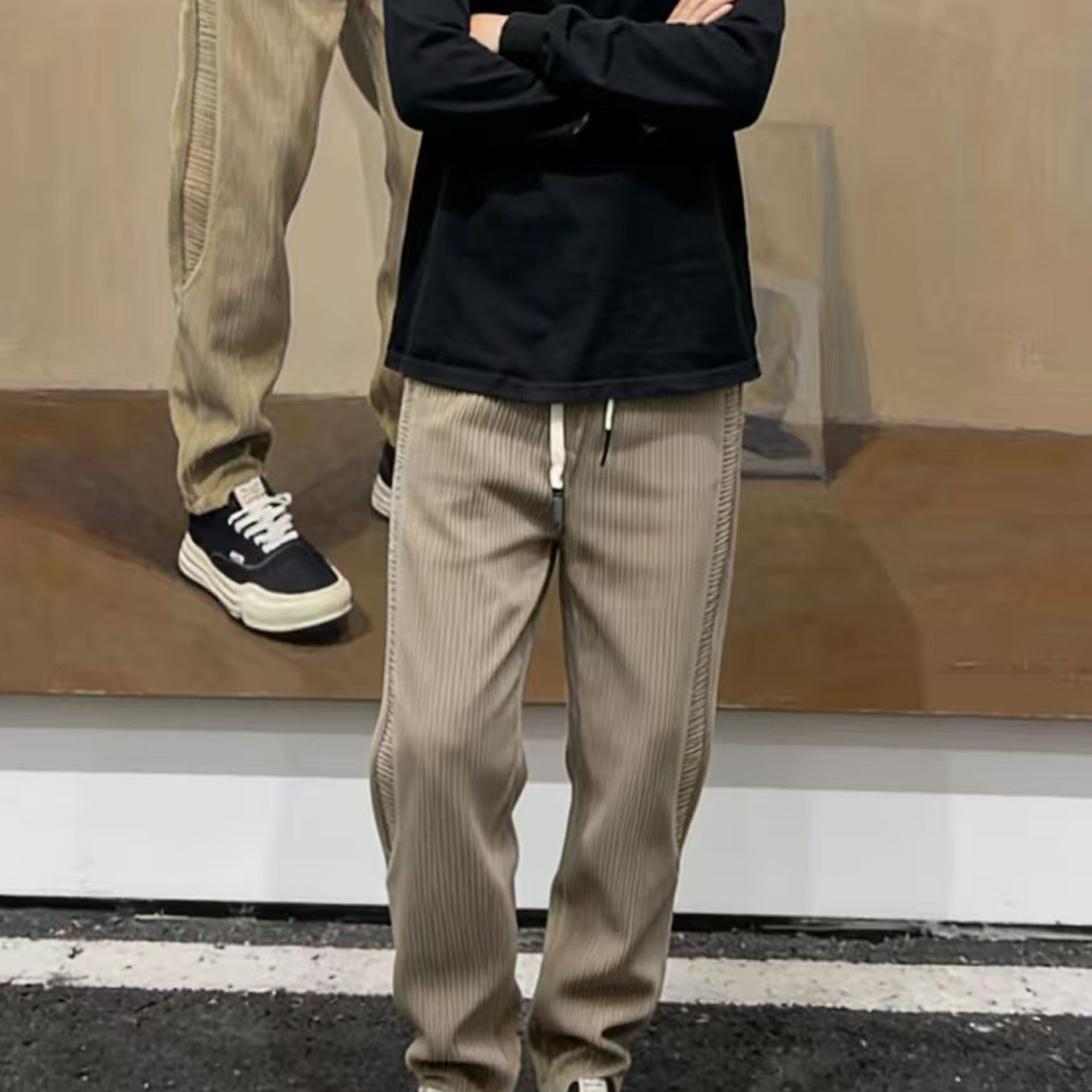 2025新款男裤秋冬灯芯绒休闲裤