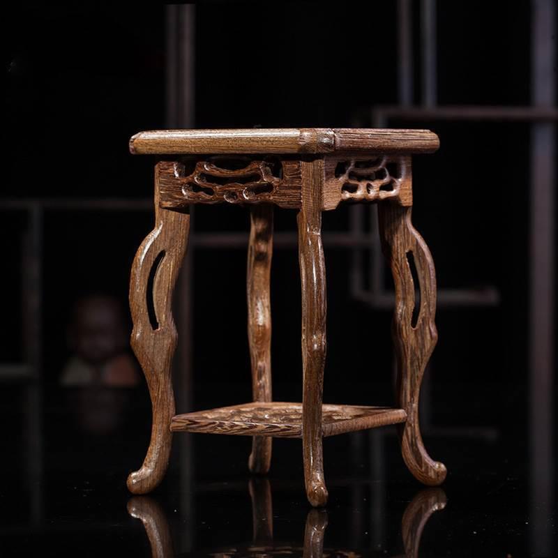 。实木木质底架脚架小型花瓶木垫子底座花盘坐架水杯花托工艺品茶