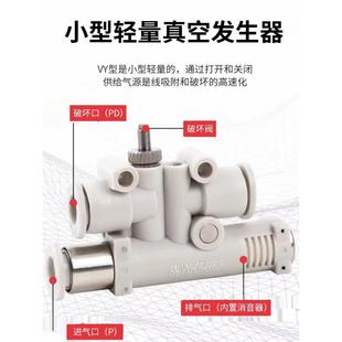 WET51 0.7真空发生器带真空破坏功能J 0.7 0.5