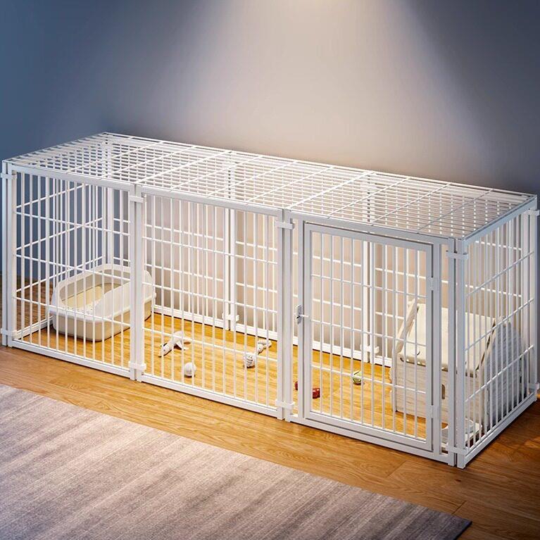 狗笼子宠物围栏防越狱猫笼子猫别墅大中小型犬舍训练上厕所一体笼