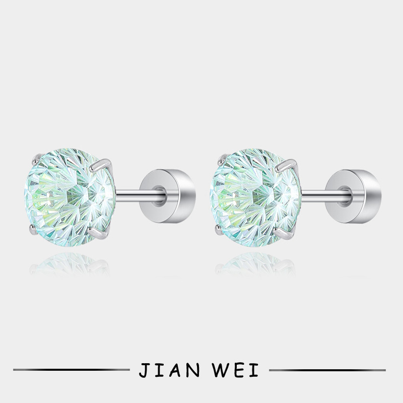 烟花锆石耳钉养耳洞耳骨钉