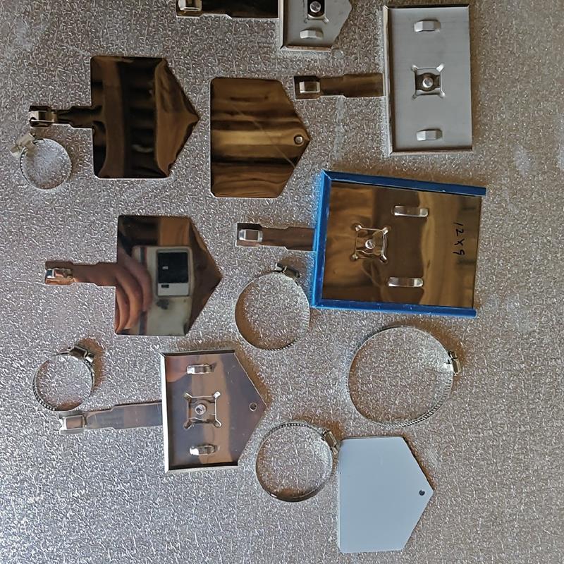 不锈钢空白阀门牌阀门标牌支架喉箍阀门支架 开关牌套 广告牌套牌