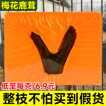 梅花鹿干鹿茸整只吉林东北鹿茸片煲汤泡酒整枝成年男性血片二杠