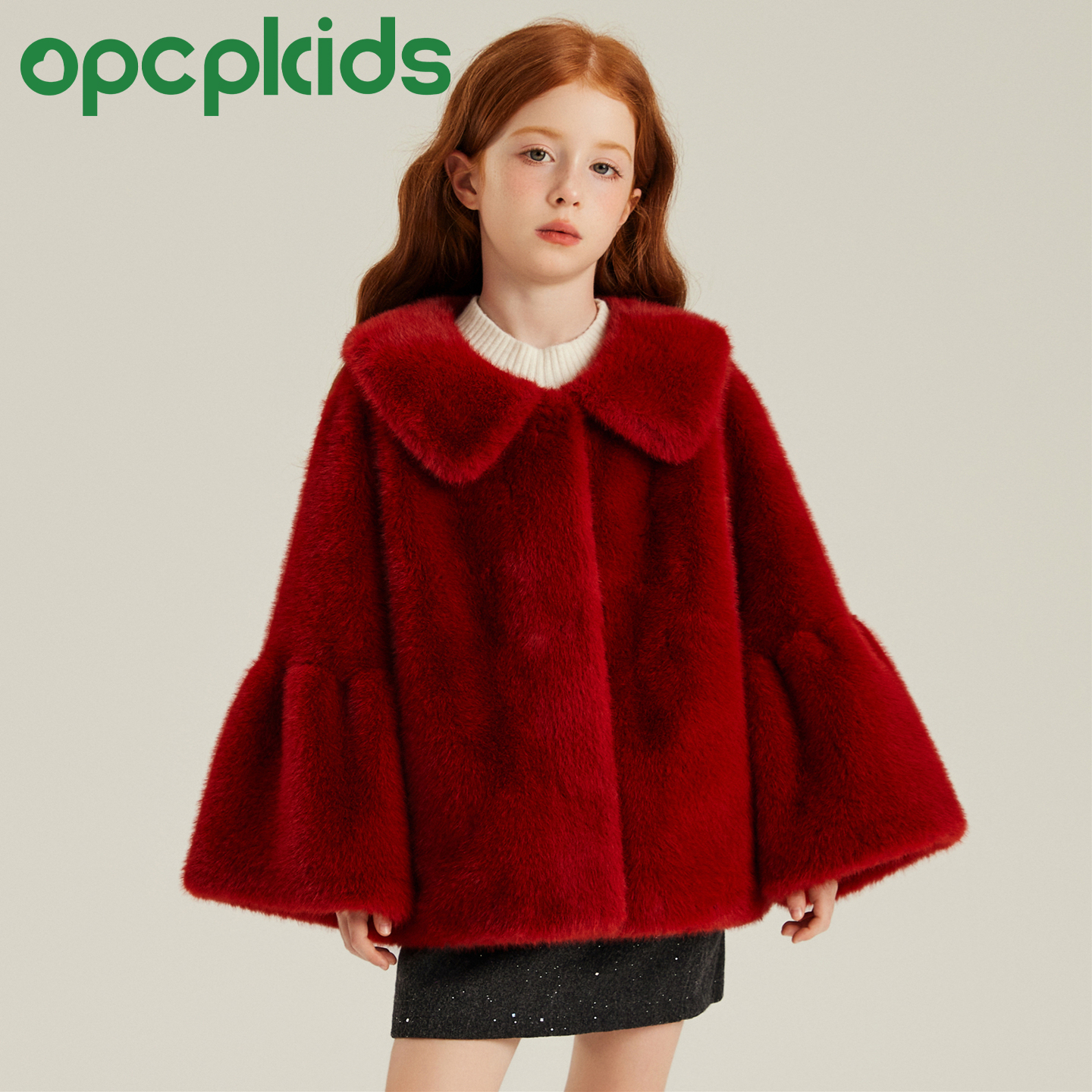 儿童皮草外套2025秋冬新款