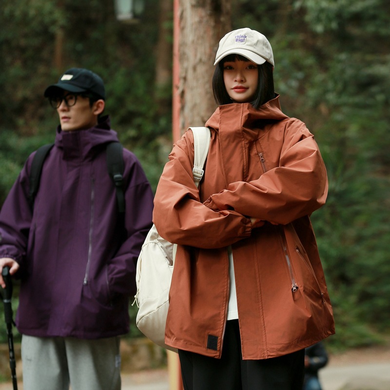 简恒春季新款男女户外夹克