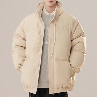 简恒韩系高级感棉服可拆卸袖子马甲男冬季加厚情侣棉衣外套面包服