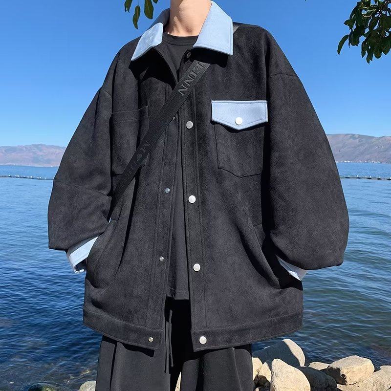 春秋季男款小香风工装夹克外套