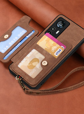 卡包支架15T适用小米14T手机壳13T红米k70手机壳K50插卡手机壳K60pro全包POCO F7防摔红米note13套12手绳11T