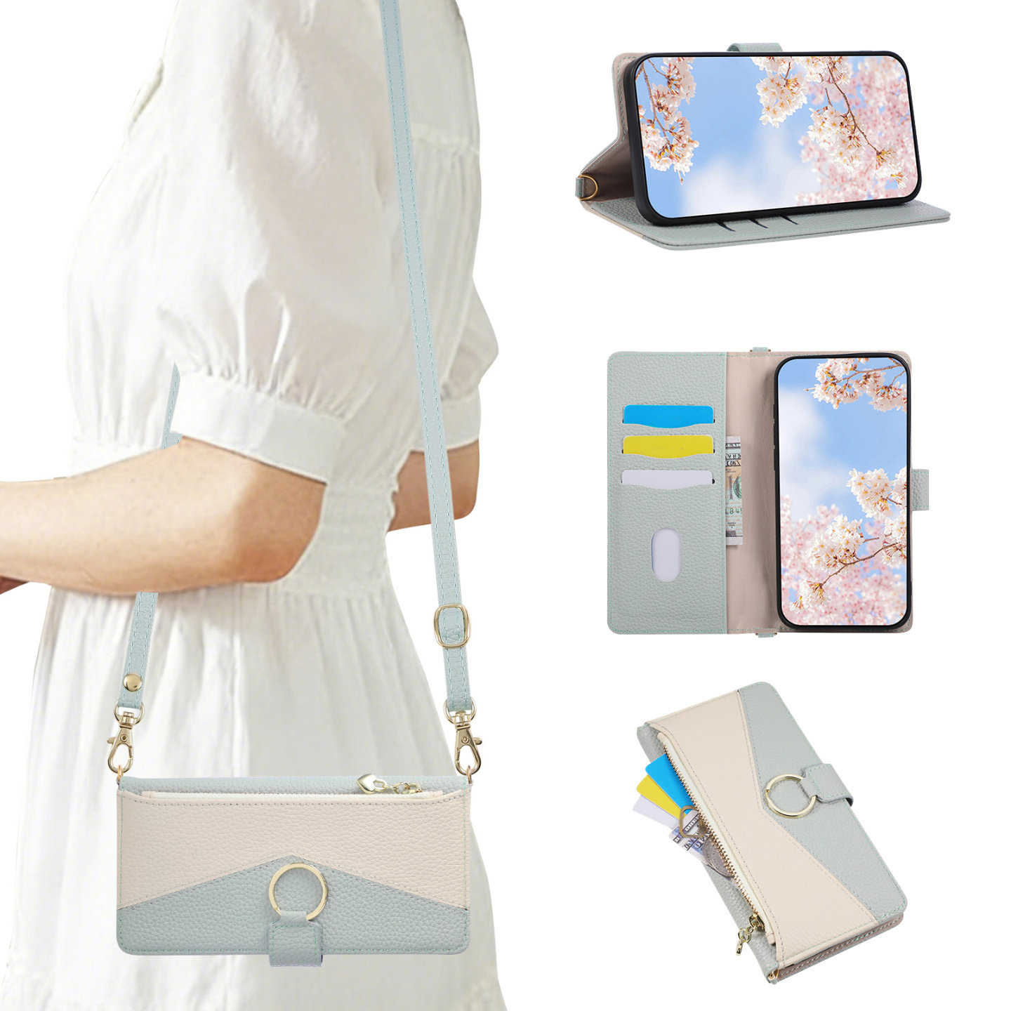 适用小米15T手机壳14T翻盖13T皮套12T外壳背带11T斜挎红米Note15pro+全包挂绳K90防摔F8Ultra新款Poco F7放卡