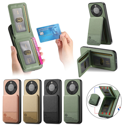 放照片带卡包适用荣耀X9D手机壳X70新款500零钱包400lite卡夹magic8放卡X70插卡X9C卡套300带支架X60证件套