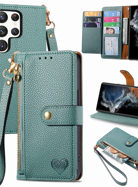 适用三星Galaxy A16/A55/A34/A14/A23/A13/A53/A33/A22皮套A17翻盖A56手机壳A57全包A73电话壳A24拉链钱包A37