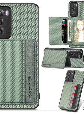 适用OPPO Reno15promax/14F卡包手机壳Reno13带卡槽Reno12防消磁支架Find X9/X8放零钱X7可插卡防摔新款