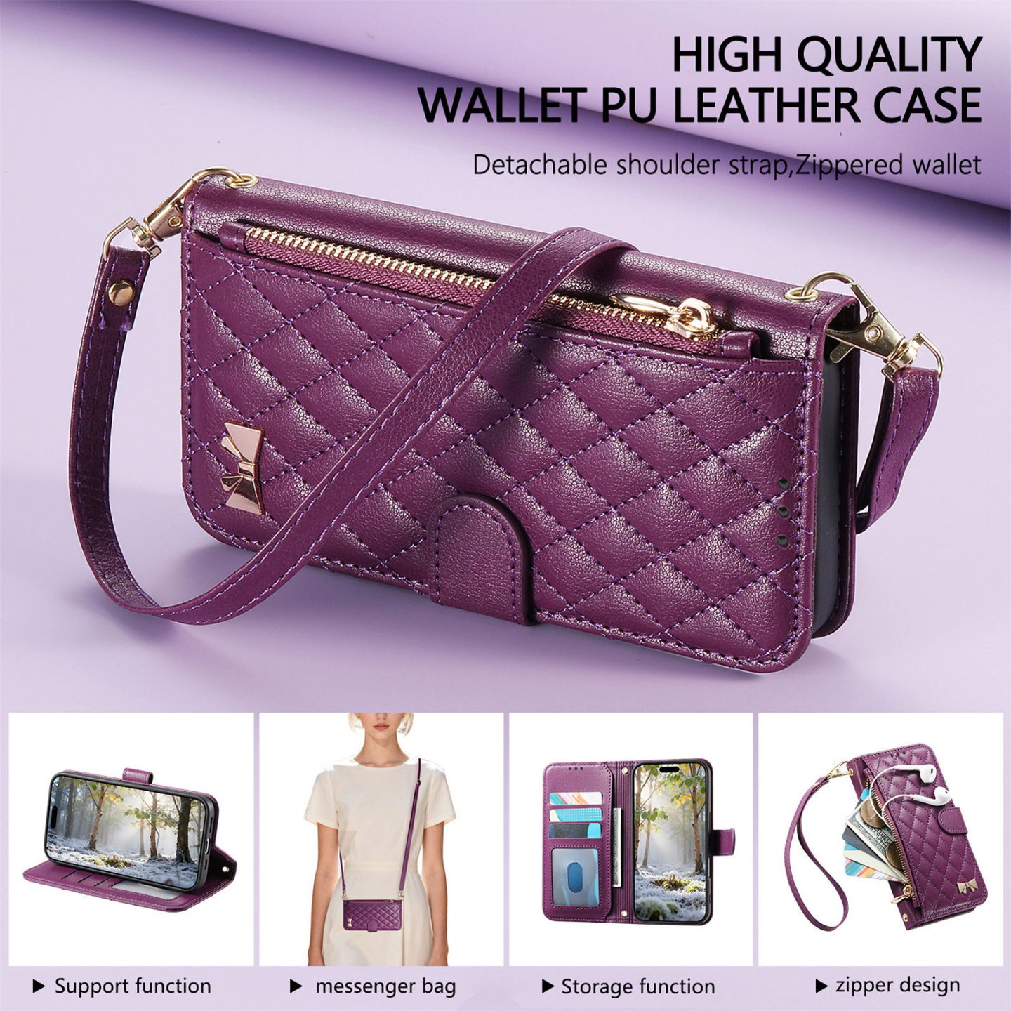 适用荣耀X9D手机壳带挂绳X9B全包X9C斜跨背带Magic8pro全包X7D防摔翻盖皮套500外壳新款X70钱包