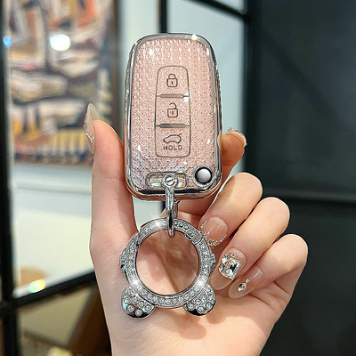 适用于现代12款ix35车钥匙套朗动防摔保护索纳塔八时尚新款耐用扣