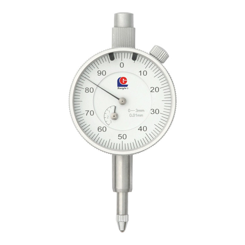 批发 桂林广陆机械百分表0-10mm 321-123-4D防震机械指示表现货