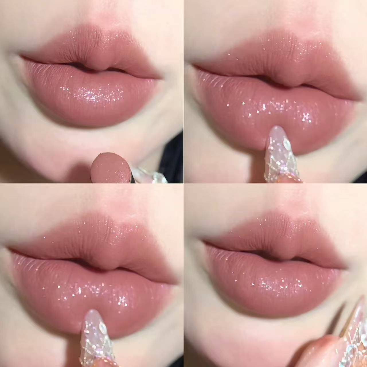 柔雾哑光口红亚裔感细闪不沾杯