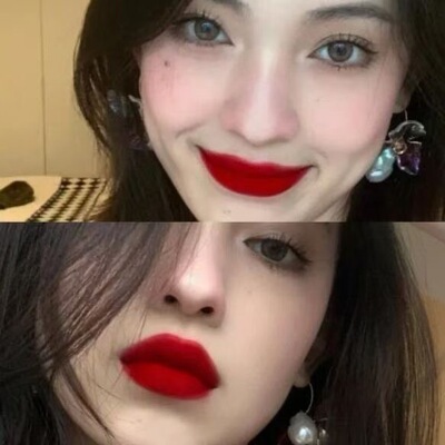 辣妹红唇妆！复古正红色唇釉显白