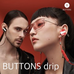 BUTTONS drip颈挂式无线蓝牙耳机2022新款高端运动挂脖式入耳降噪