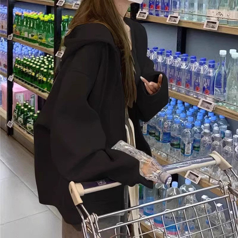 美式复古oversize卫衣外