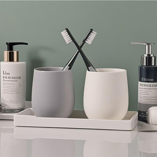 全季 马克杯陶瓷杯子简约宾馆茶水杯漱口杯刻字 酒店用品同款