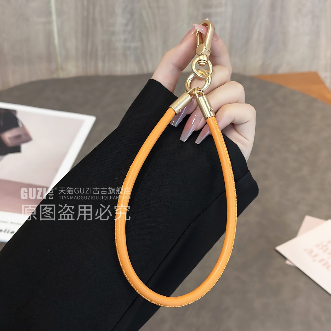 简约皮革纯色手机挂绳】极简主义