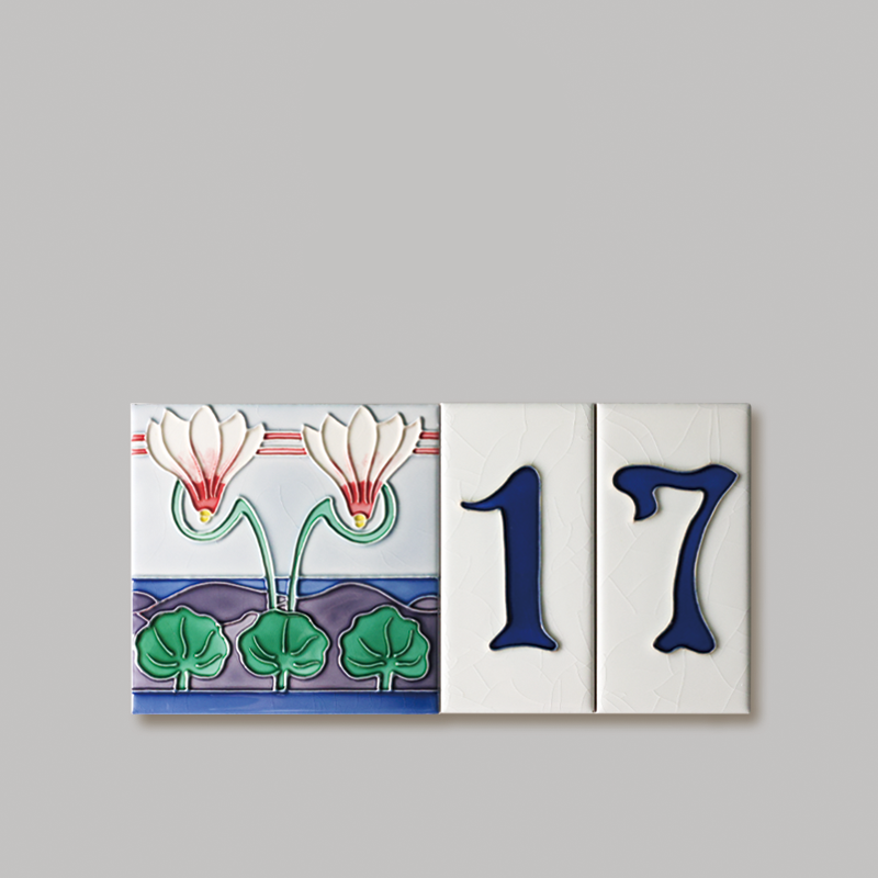 Vegapunk纯手工绘制陶瓷门牌美式北欧风格号珐琅标识别墅艺术号牌