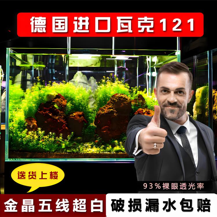 汇鼎金晶五线超白玻璃鱼缸生态缸溪流缸金鱼缸造景缸乌龟缸裸缸