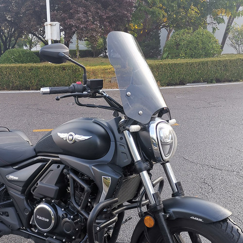 适用豪爵前挡风玻璃改装配件