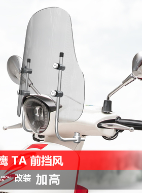 适用望江悦可天鹰 TA150 她他破界戈王前挡风改装风挡挡板配件