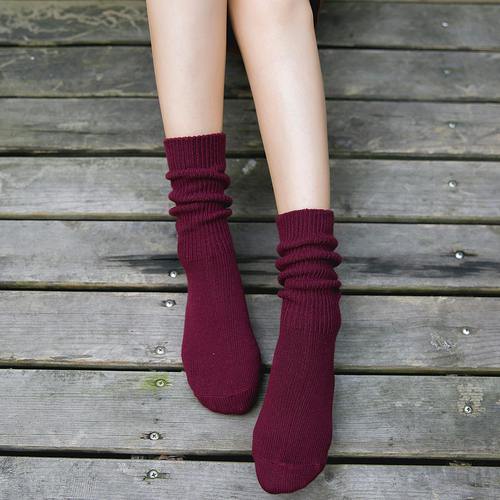 堆堆袜女纯棉厚款防臭长筒袜网红日系中筒袜