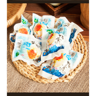 海油香蛋黄流油蛋白不咸鸭蛋即食特大海鸭蛋古法红泥腌制