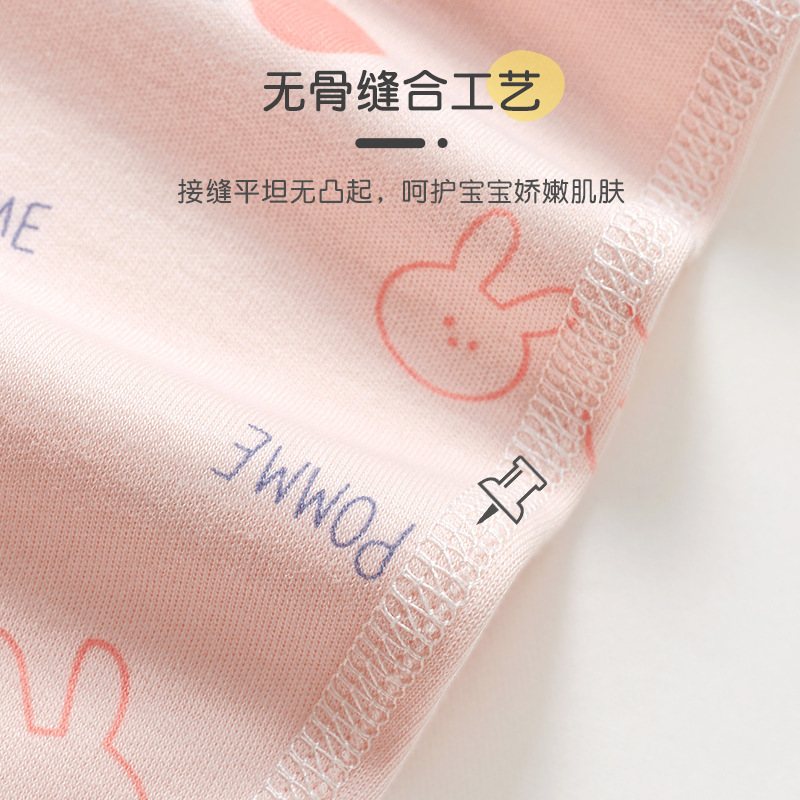 婴儿秋装0-3个月宝宝连体衣1岁春秋纯棉开档哈衣睡衣爬服连身衣服