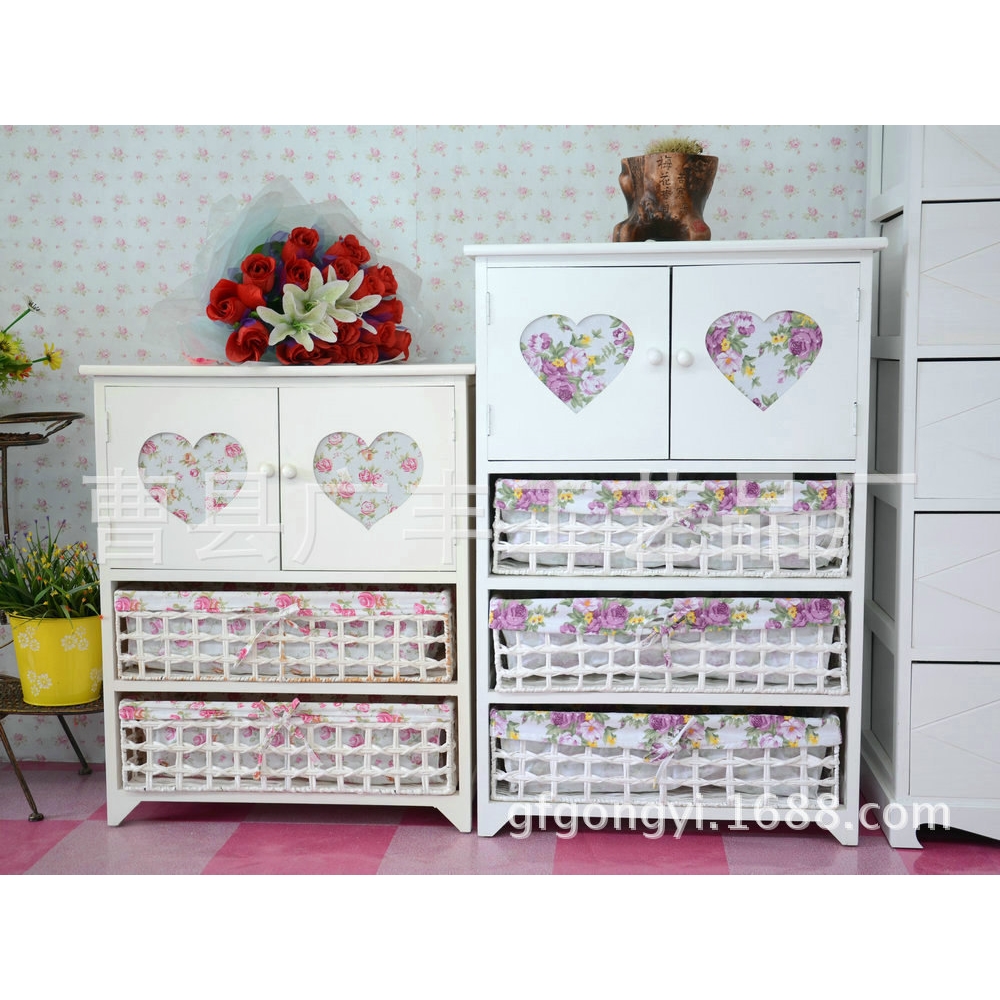 木质收纳柜抽屉式客厅卧室桌子 现代简约置地式储物箱