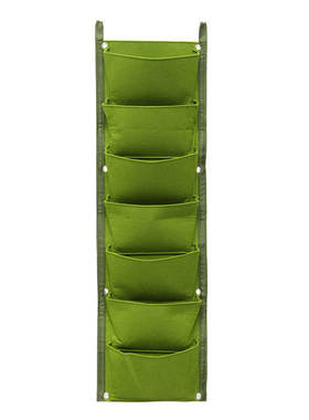 绿色毛毡种植袋 室内悬挂植物袋壁挂式不织布绿化墙面绿植创意