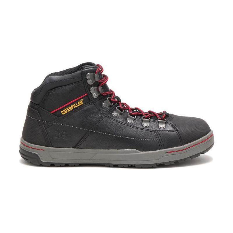 cat/卡特男户外休闲鞋高帮系带深色轻便旅行耐穿美国直邮15609m