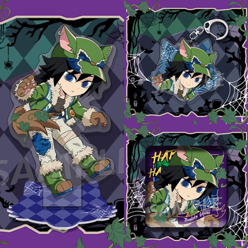 鬼灭之刃系列套装徽章万圣节限定吧唧亚克力立牌挂件富冈义勇合集