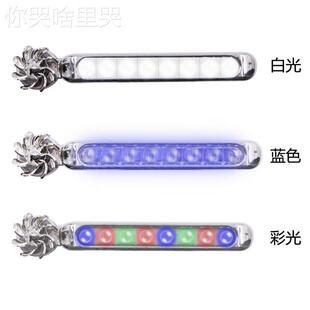 风力日行灯汽车中网警示爆闪车载风能发电led免接线迎风改装 饰灯