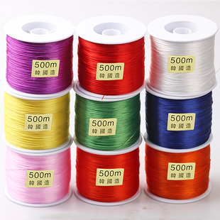 500米耐磨扁形弹力线穿文玩佛珠碧玺水晶松紧线皮筋手串弹力绳