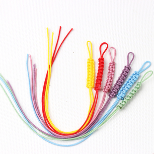 手工平结拉环72号绑项链吊坠挂绳diy搭配编织钥匙扣手链拉圈饰品