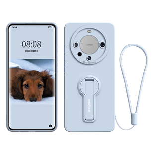 适用华为mate60pro手机壳新款支架mate60套mate60e液态硅胶por全包防摔m60女mt高级感带手绳mete机壳外壳系列