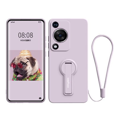 自带支架一体隐形液态硅胶手机壳