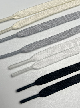 DUNK板鞋鞋带扁平米白黄色鞋绳AJ1AF1休闲小白鞋鞋带绳黑白色系带