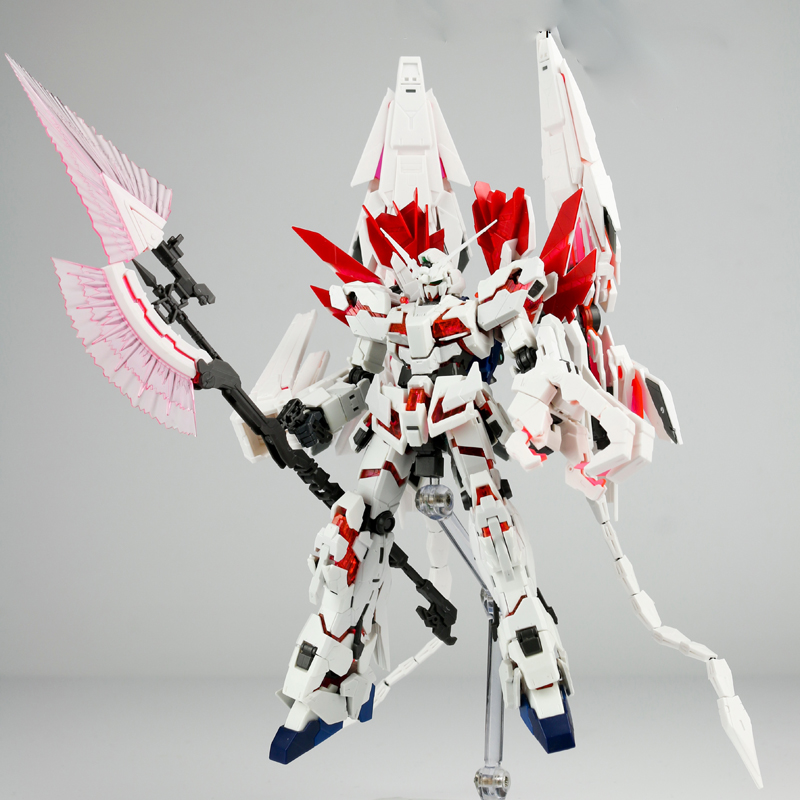 EW RG 1/144 独角兽报丧女妖菲尼克斯完美形态改件DE大盾爪炮鬃毛