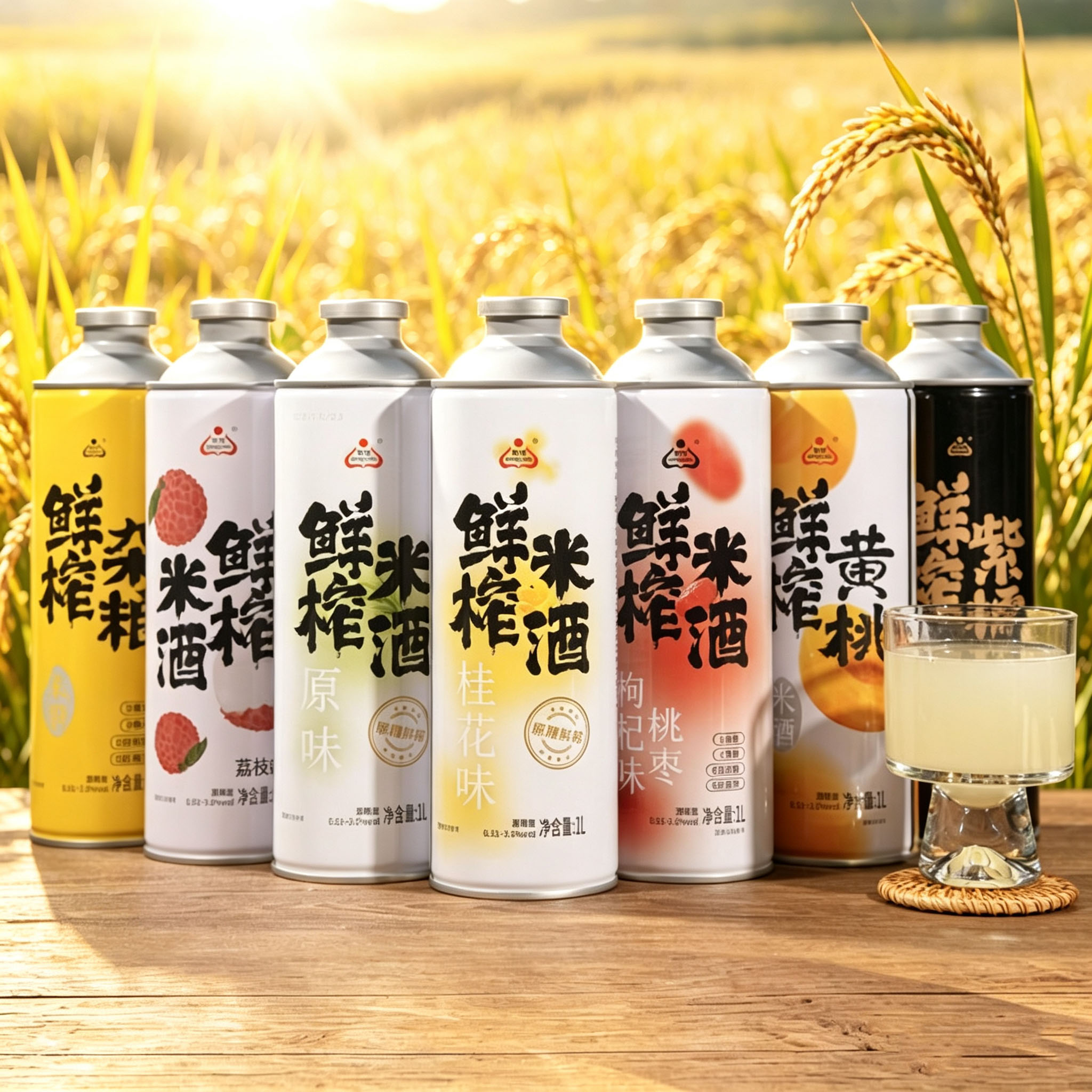 生龙孝感米酒鲜榨米酒汁1L*6瓶图片