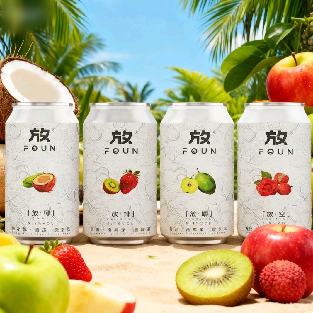 放foun酿造精酿啤酒葡萄配制酒