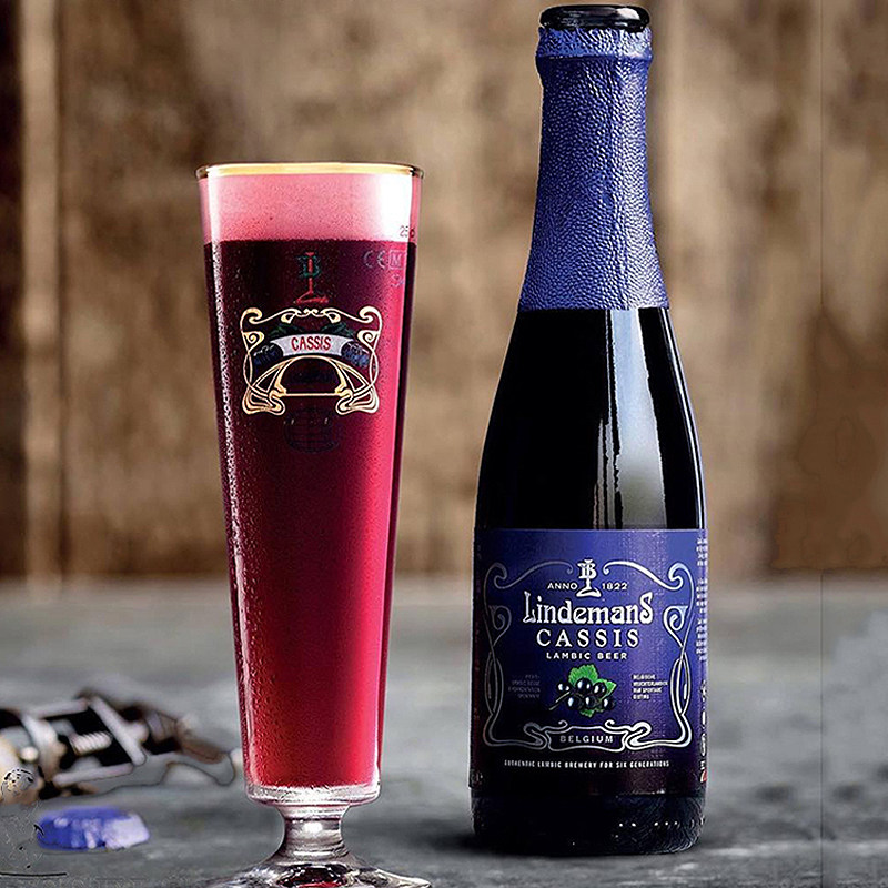 航玖汇比利时林德曼法柔组合樱桃桃子水果味女士精酿啤酒250ml6瓶