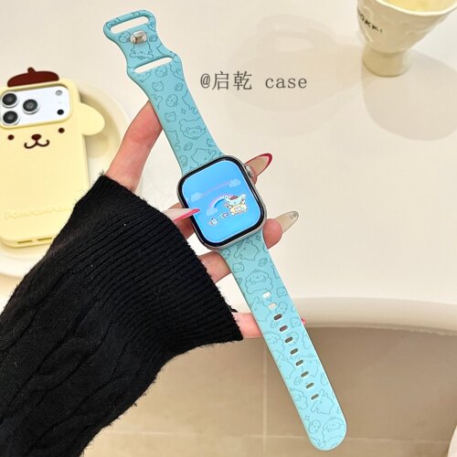 适用苹果手表表带硅胶