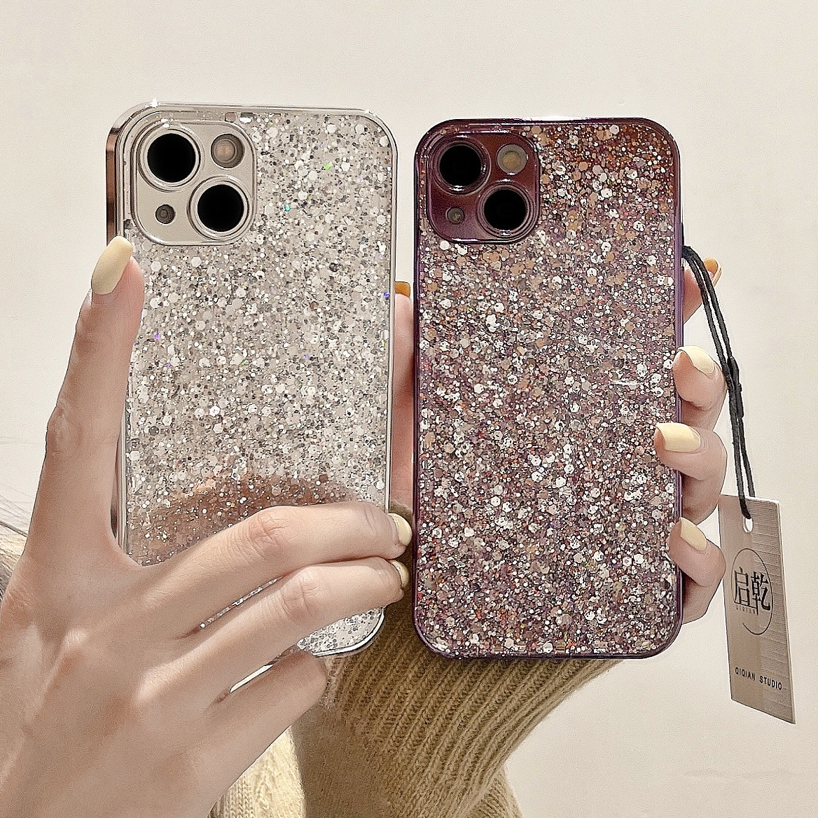 适用苹果手机壳|滴胶硬壳